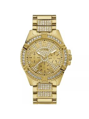 Guess Gold Crystal Watch W1156L2 Women's Timepiece